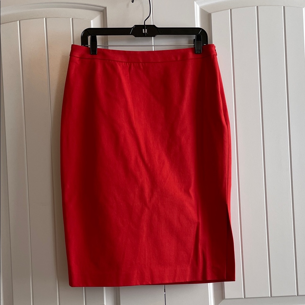 Banana Republic Vibrant Dark Orange Pencil Skirt
